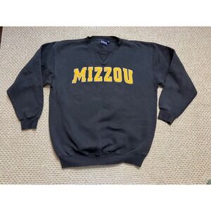 Team Edition Mizzou Tigers Sweatshirt Medium Black Crewneck Missouri vintage